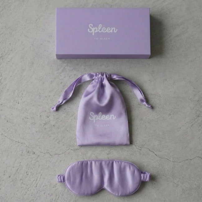 Spleen 3Dシルクアイマスク・サテン巾着袋セット -Evening Whisper-