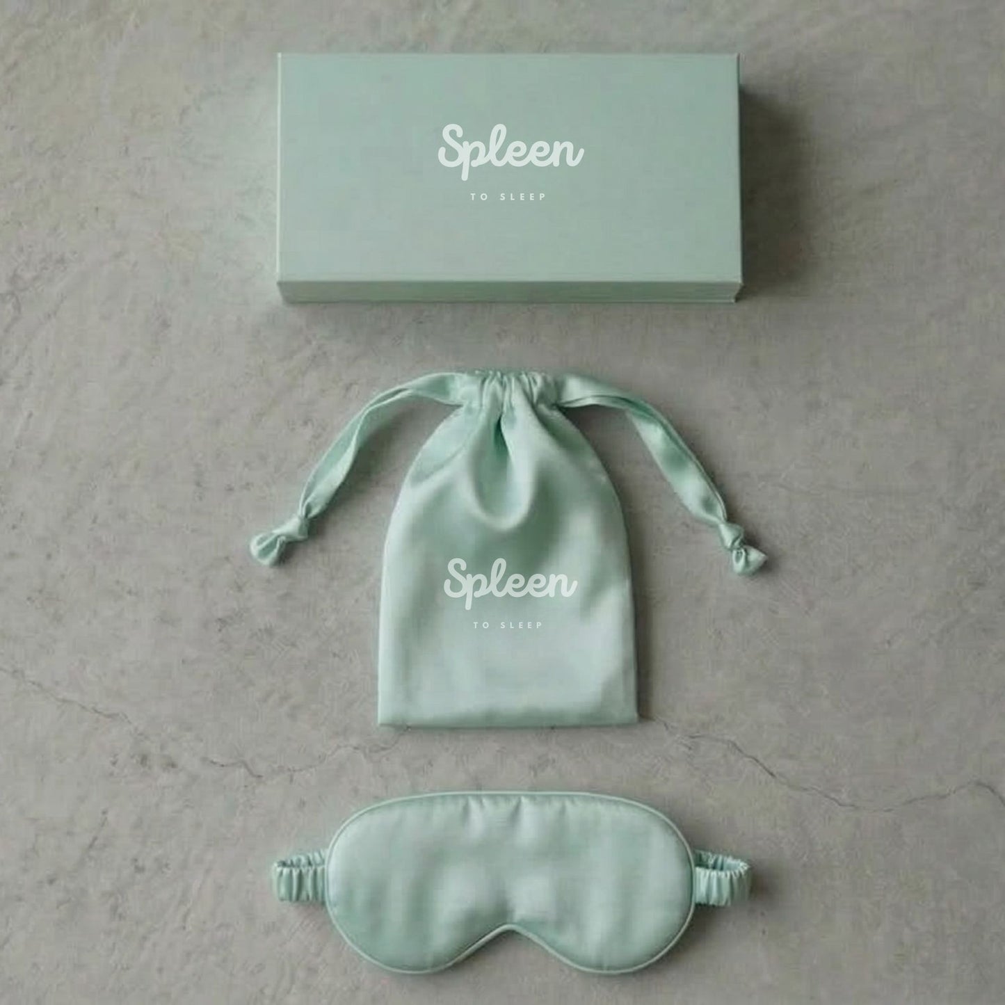Spleen 3Dシルクアイマスク・サテン巾着袋セット -Gentle Retreat-