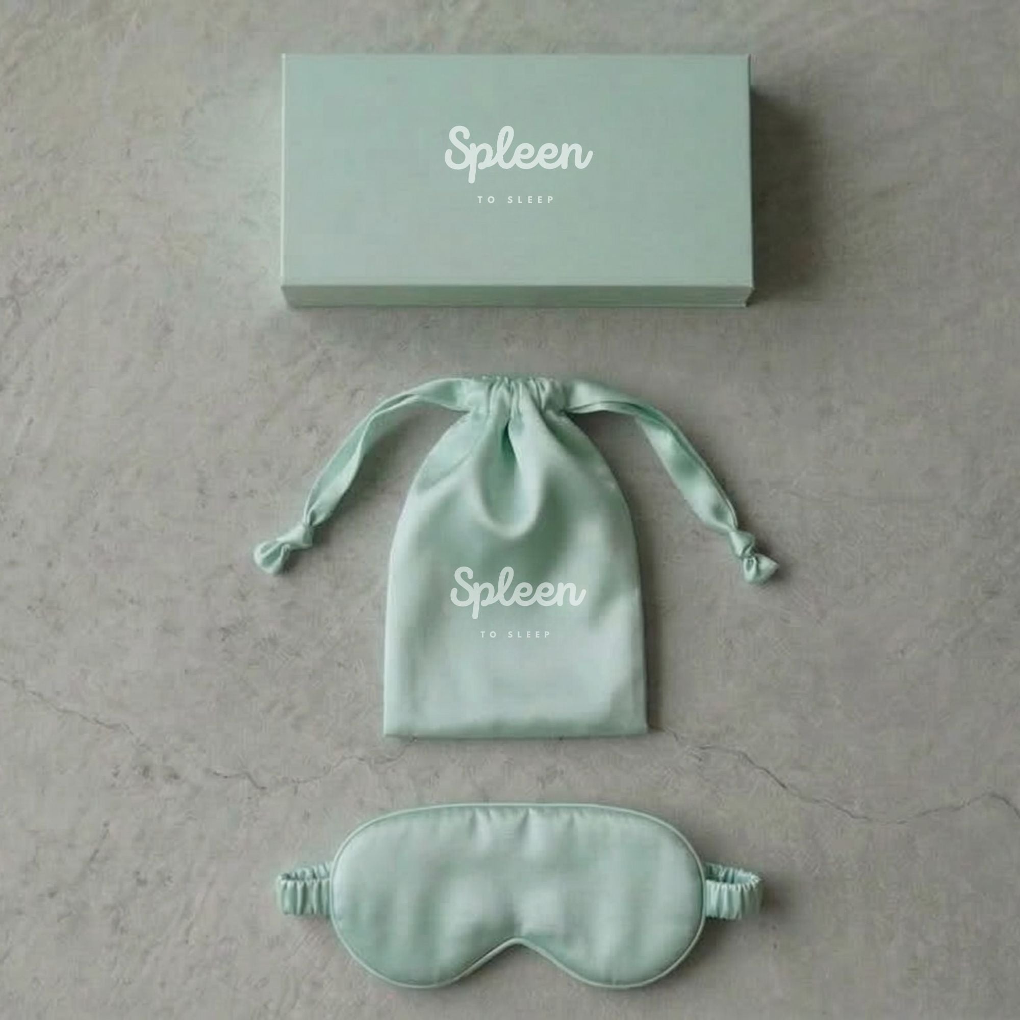 Spleen 3Dシルクアイマスク・サテン巾着袋セット -Gentle Retreat-