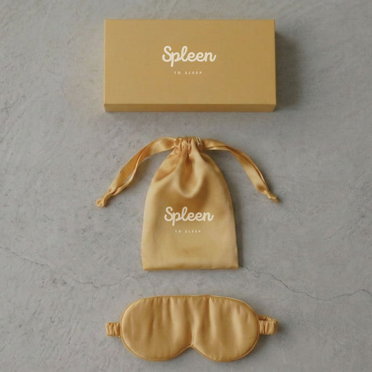 Spleen 3Dシルクアイマスク・サテン巾着袋セット -Morning Glow-